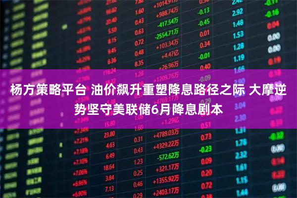 杨方策略平台 油价飙升重塑降息路径之际 大摩逆势坚守美联储6月降息剧本