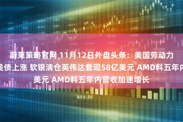 蔚莱策略官网 11月12日外盘头条:美国劳动力市场放缓推动美债上涨 软银清仓英伟达套现58亿美元 AMD料五年内营收加速增长